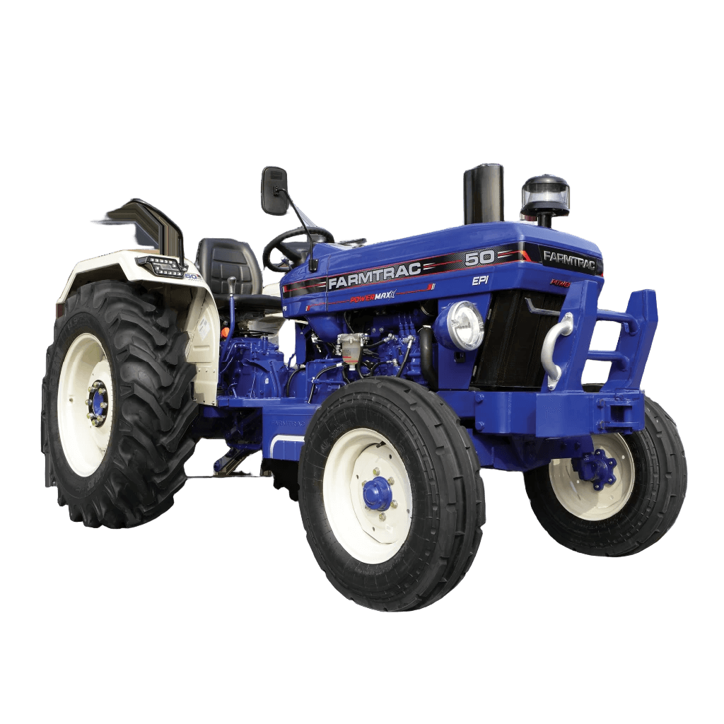 Farmtrac 50 Powermaxx ट्रैक्टर – 52 HP ताकत, 1800 Kg लिफ्टिंग क्षमता और आधुनिक T20 गियर तकनीक के साथ