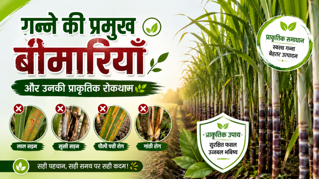 ganne ki pramukh bimariyan aur prakritik roktham