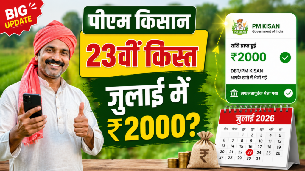 PM Kisan 23vi Kist Kab Aayegi 2026 Beneficiary List eKYC Status