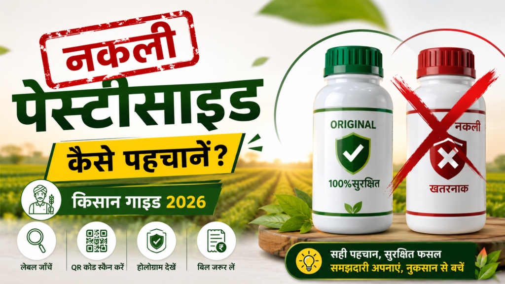Fake Pesticide Kaise Pahchane — नकली कीटनाशक की पहचान किसान गाइड 2026