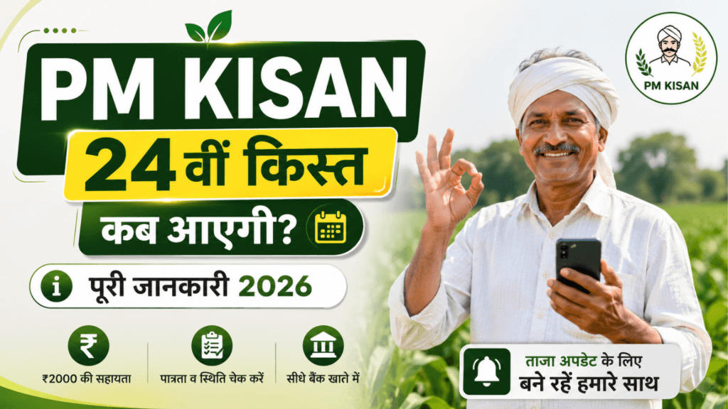 PM Kisan 24vi Kist Kab Aayegi 2026 | ₹2000 Status Check