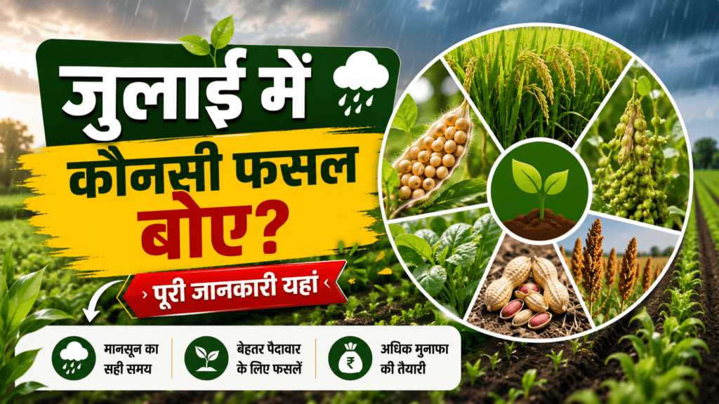 July mein kaunsi fasal boye kharif season guide