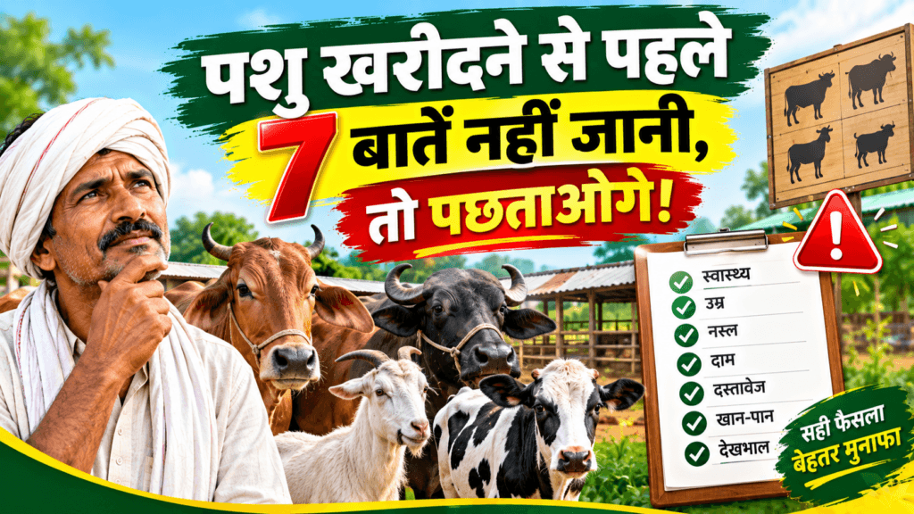 दुधारू पशु खरीदने से पहले 7 बातें जरूर जांचें